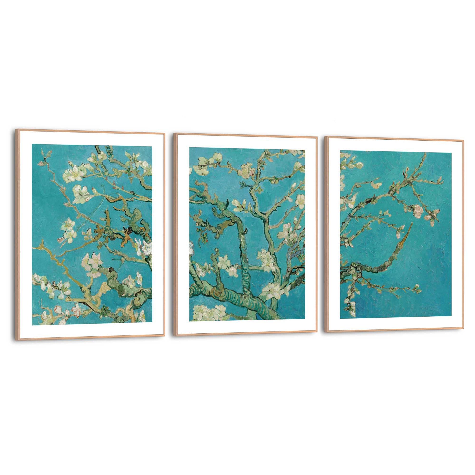 Framed in Wood Van Gogh - almondblossom 40x30