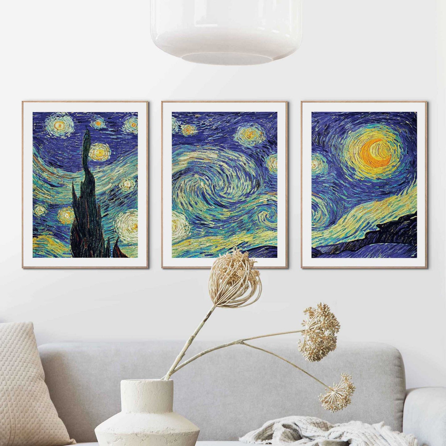 Framed in Wood Van Gogh - the starry night 40x30