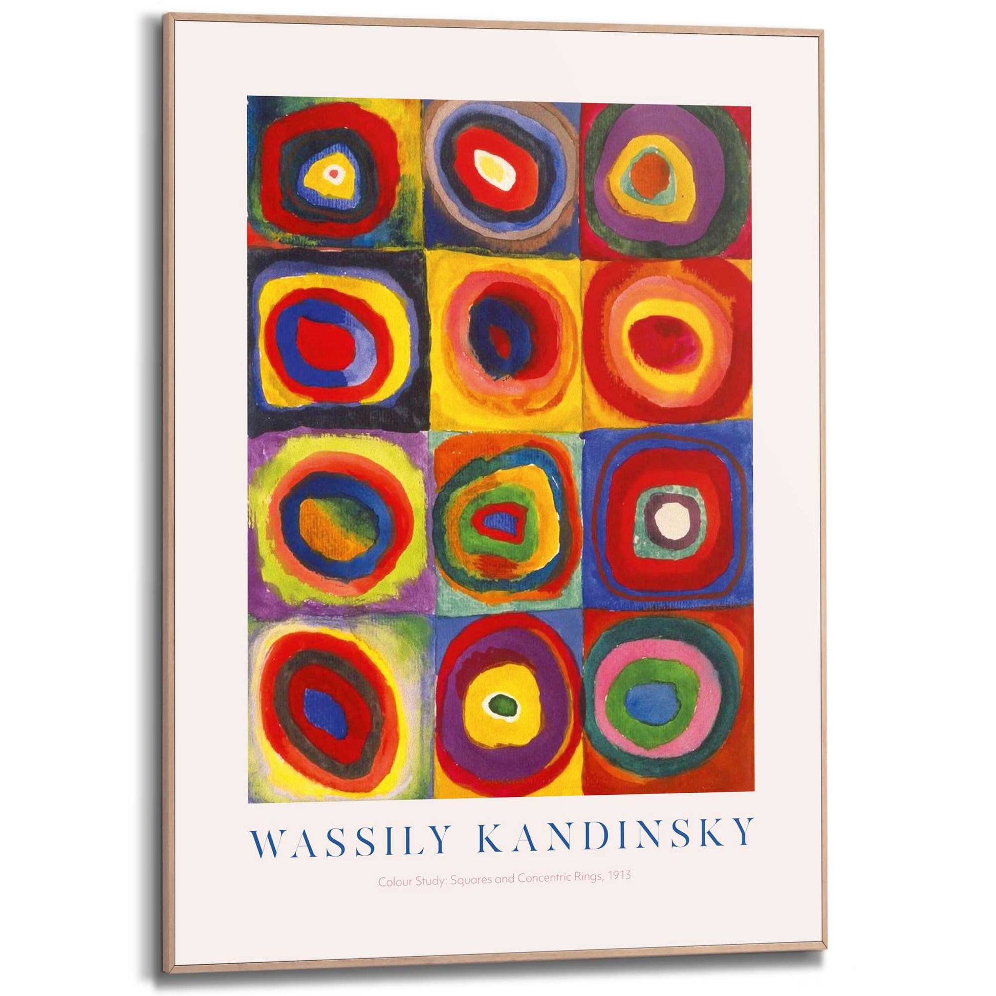 Framed in Wood Kandinsky - colour study 70x50