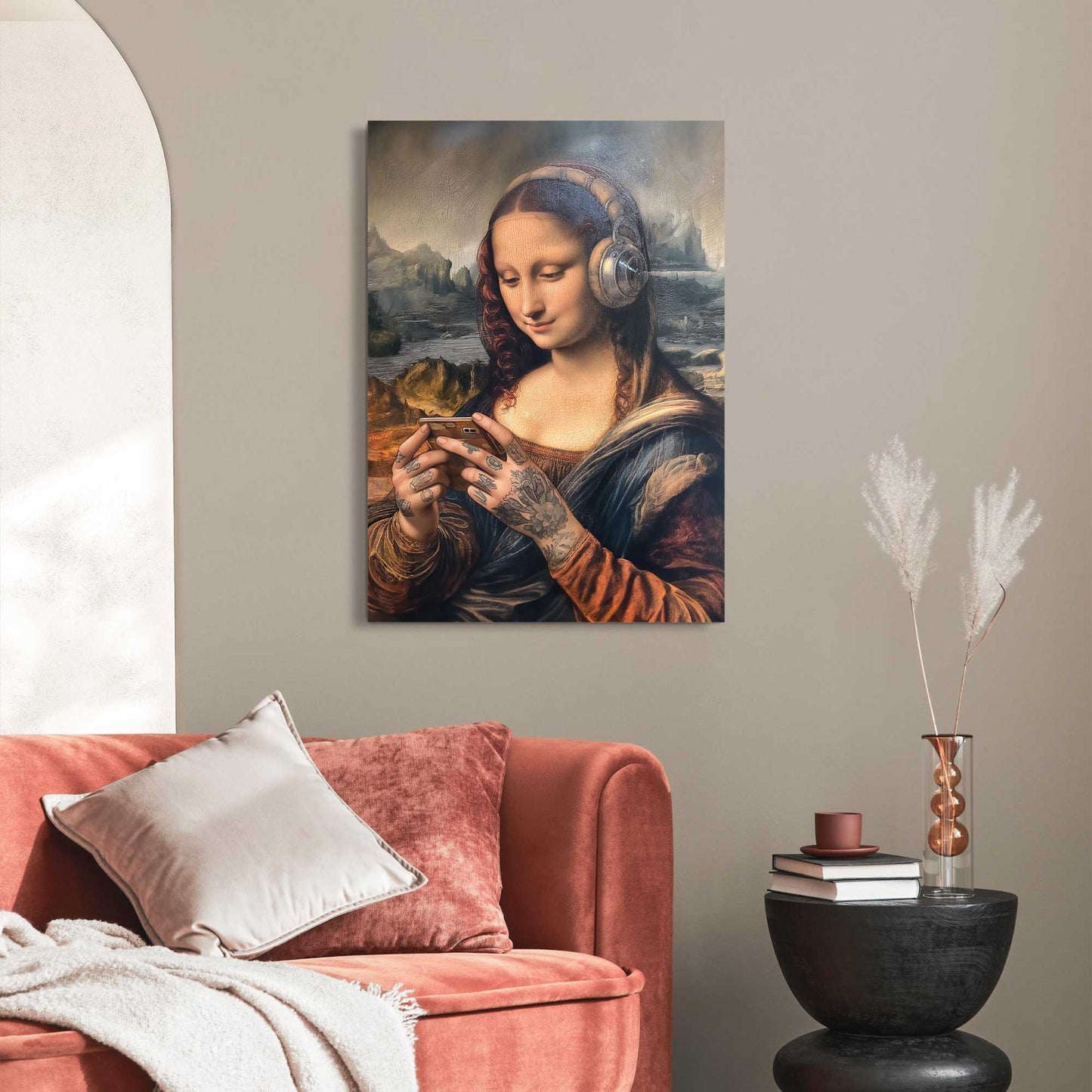 Acrylic painting Mona Lisa - modern 70x50