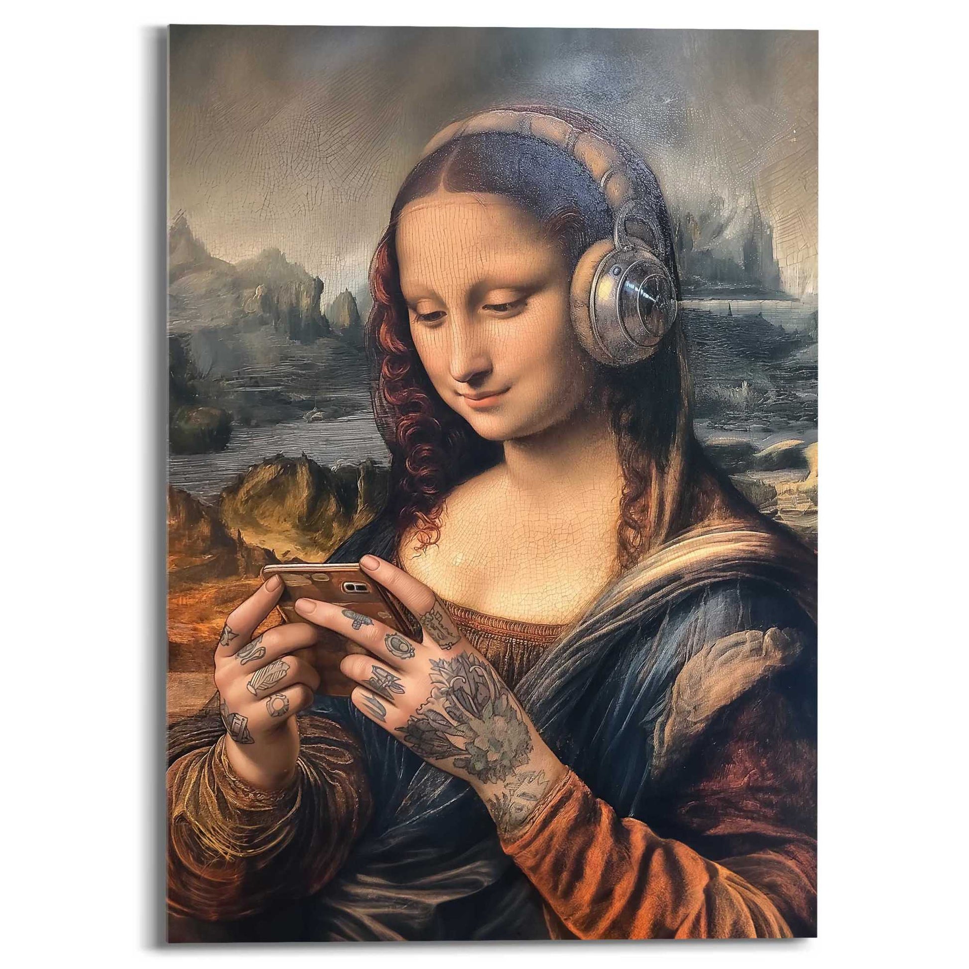 Acrylic painting Mona Lisa - modern 70x50