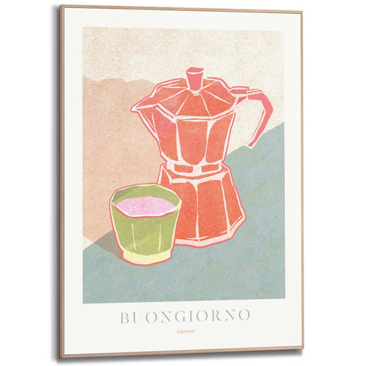 Framed in Wood Fresh Espresso 70x50