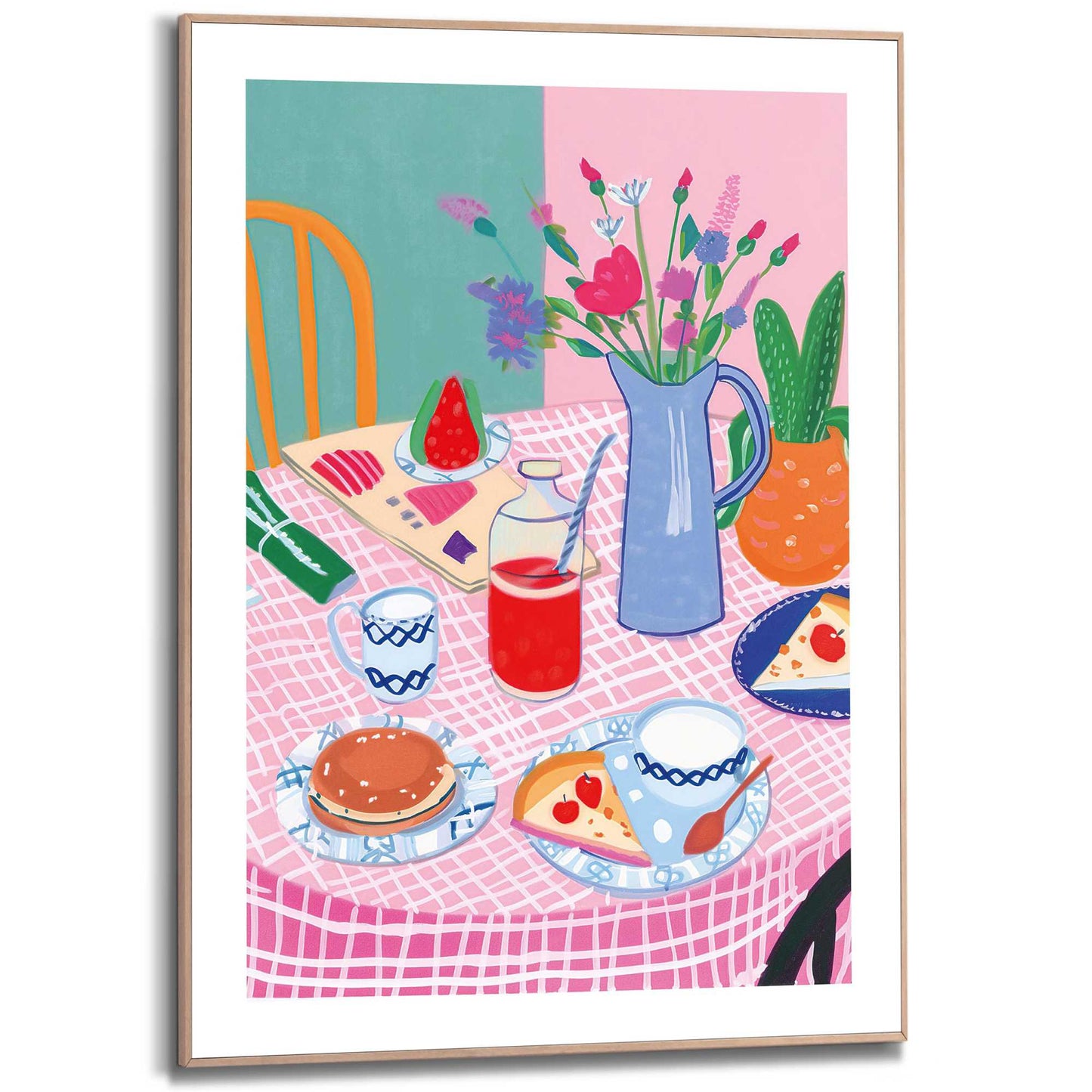 Framed in Wood Sweet Table 70x50