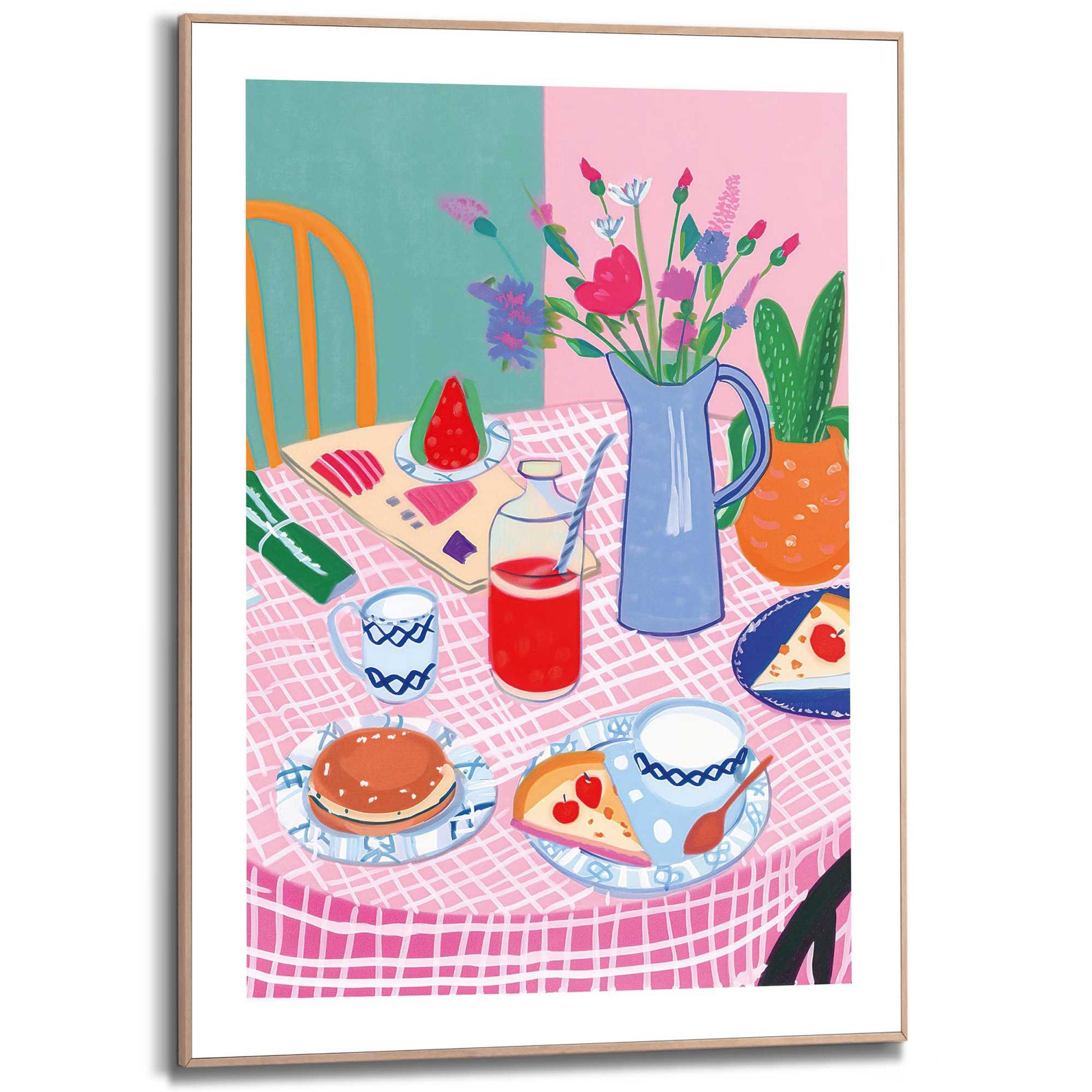 Framed in Wood Sweet Table 70x50