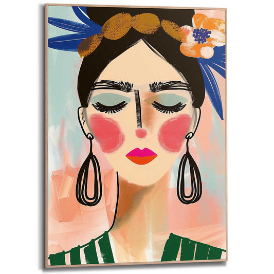 Framed in Wood Face 70x50