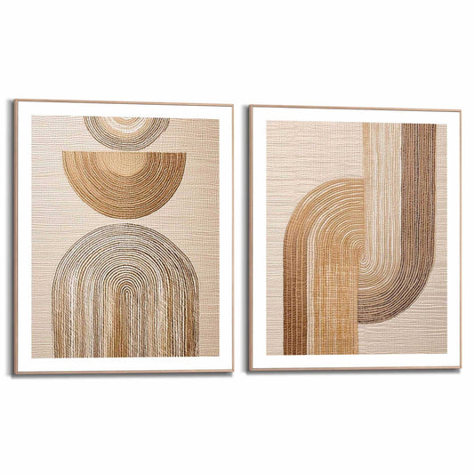 Framed in Wood Vintage Set 40x50
