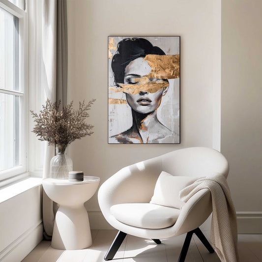 Framed Picture Golden Cover 90x60