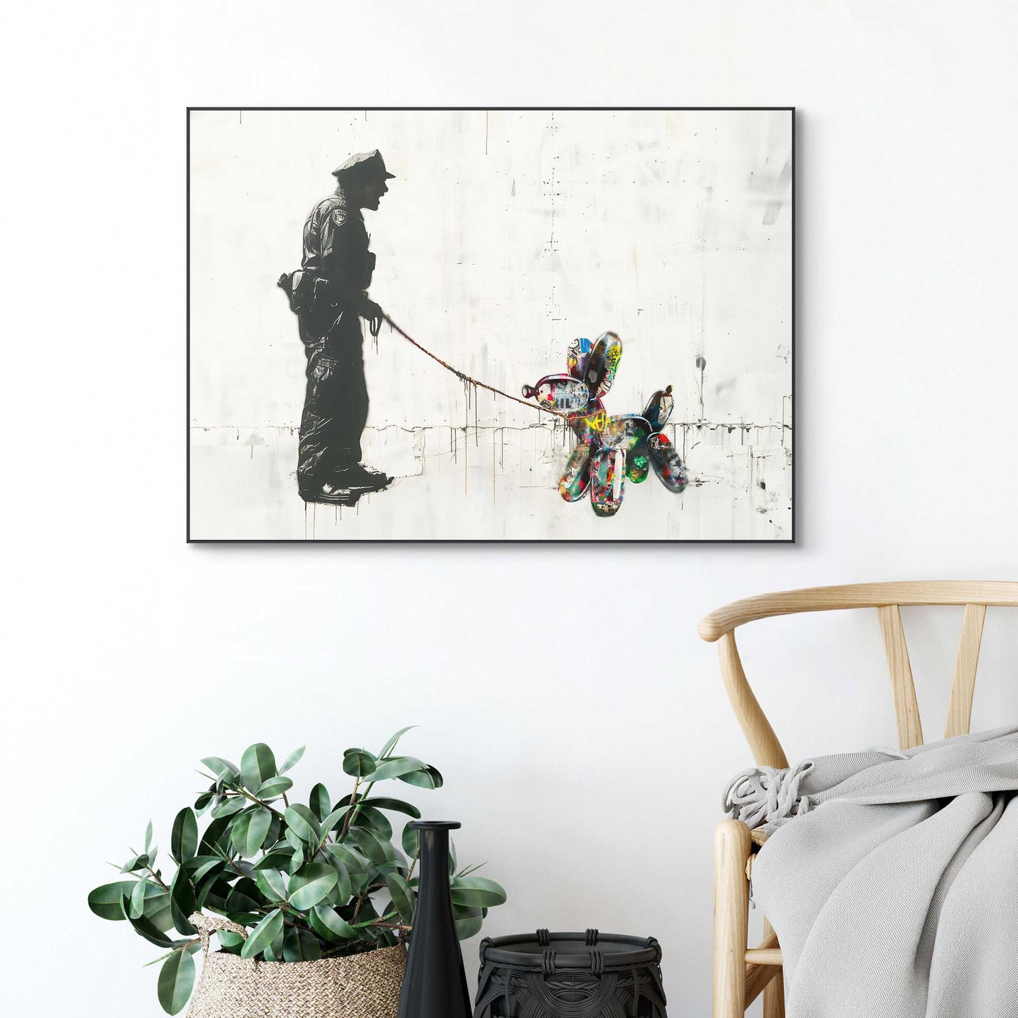Framed in Black Walking the Dog 50x70