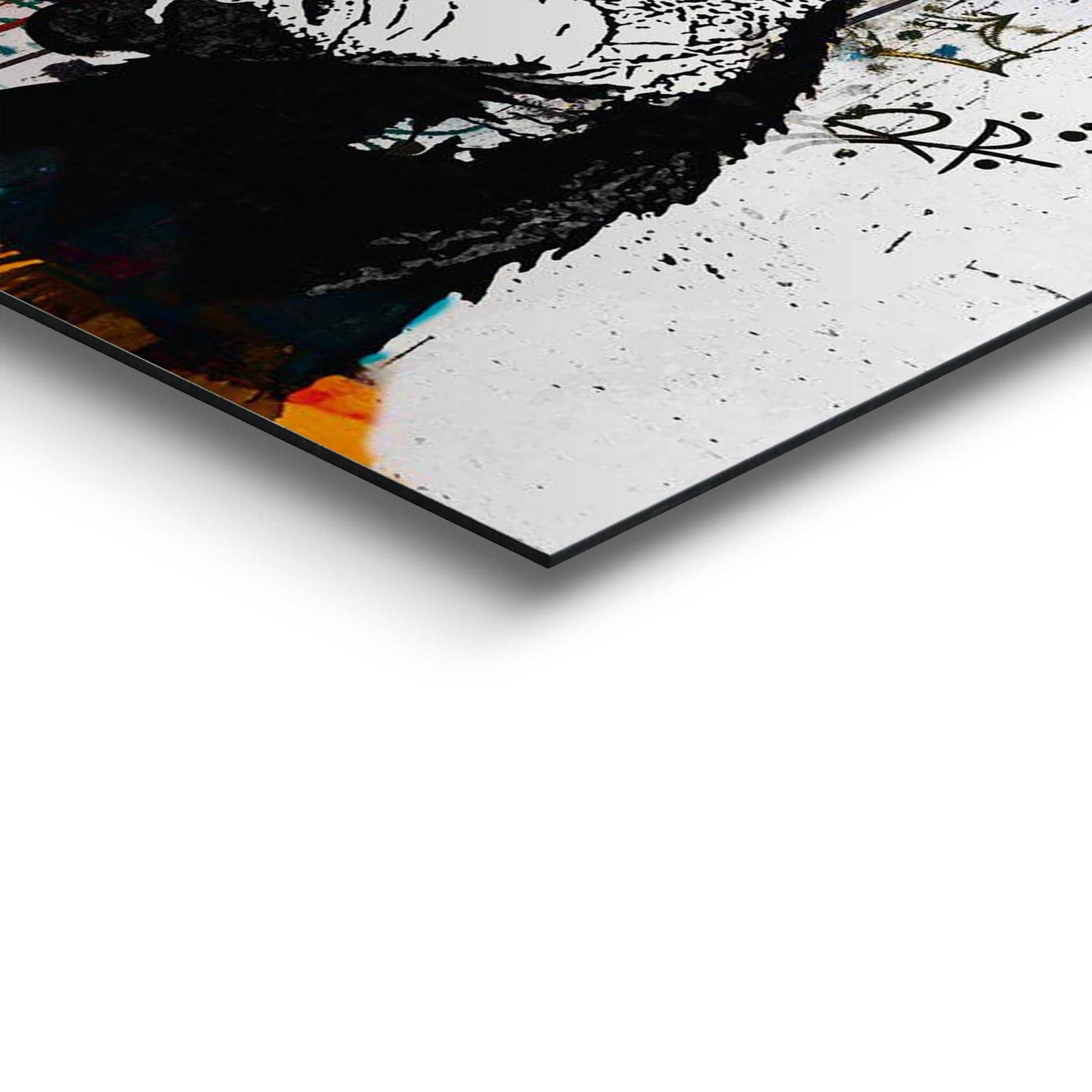 Painting Chimp with headphones 60x90