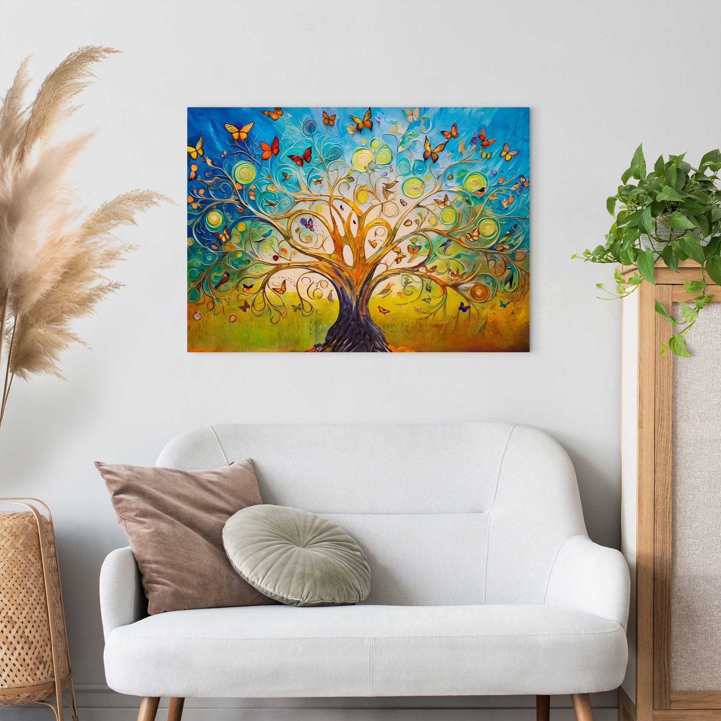 Canvas Colourful Tree of Life 50x70