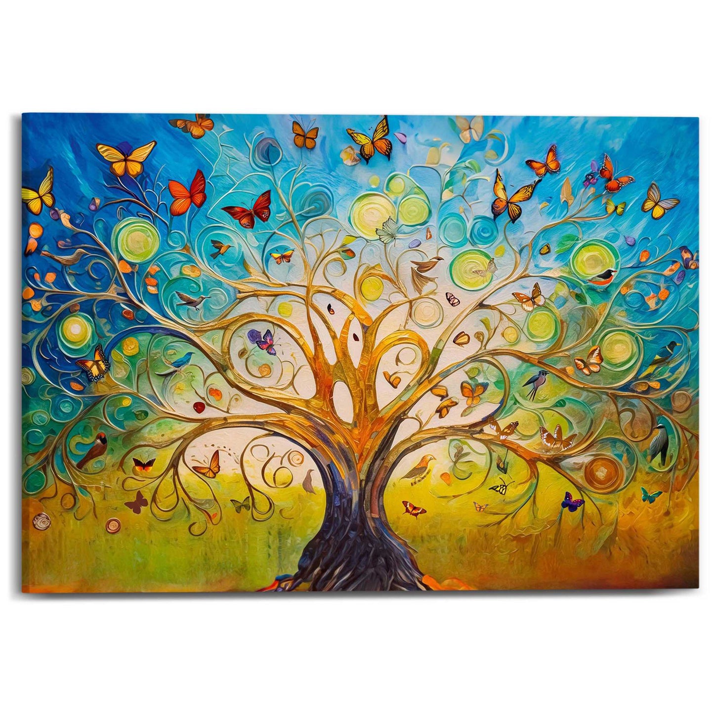Canvas Colourful Tree of Life 50x70