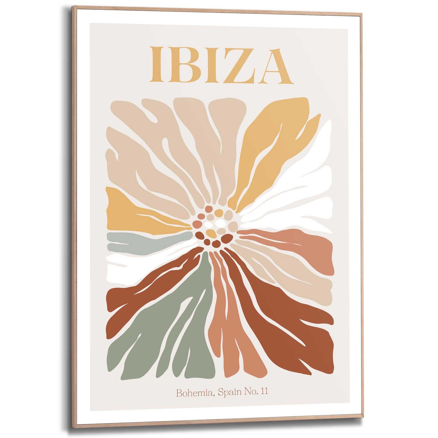Framed in Wood Ibiza 70x50