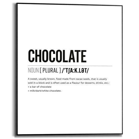 Framed in Black Chocolate 50x40