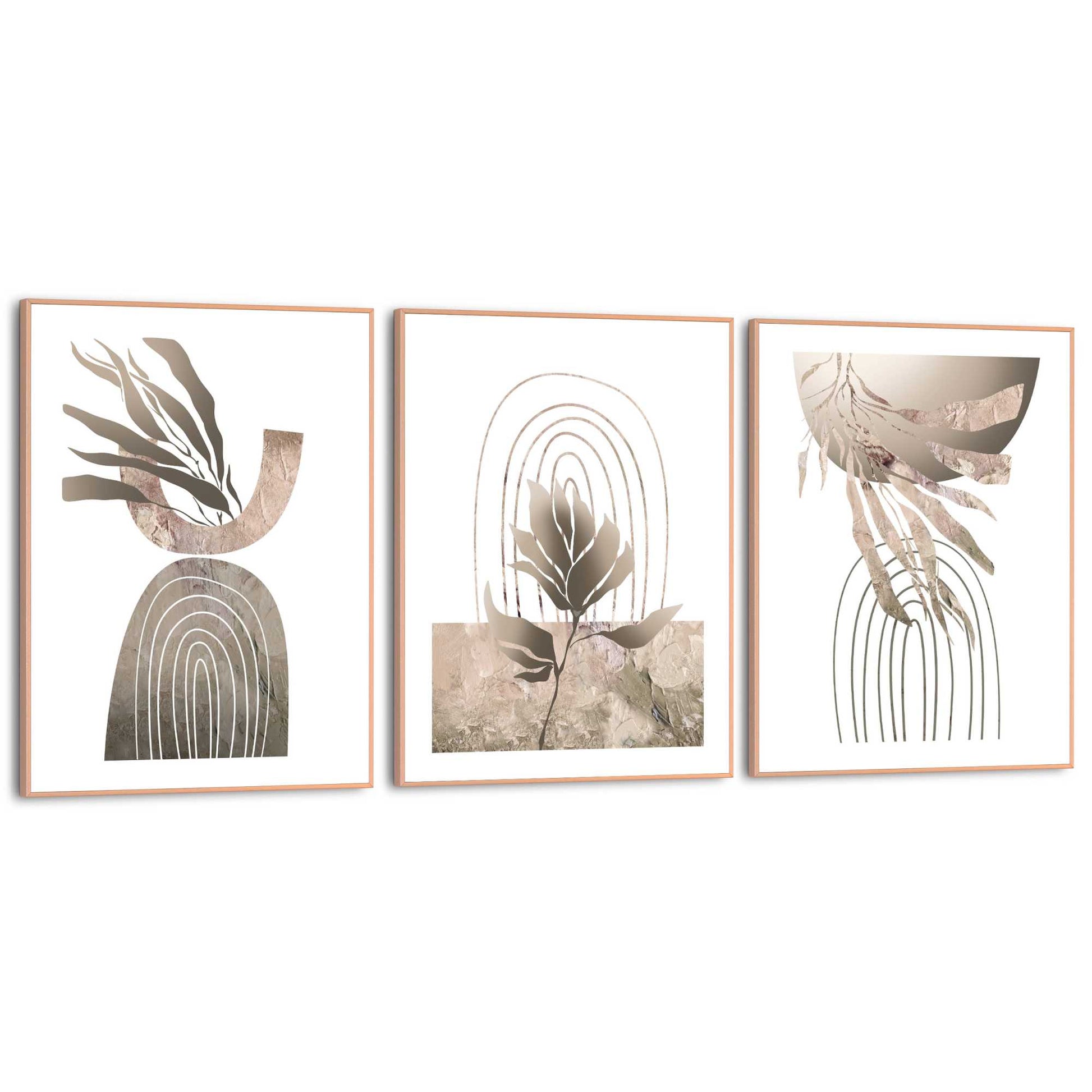 Framed in Wood Graphic Metallic 40x30