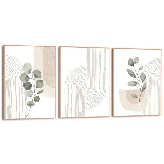 Framed in Wood Light Abstract 40x30