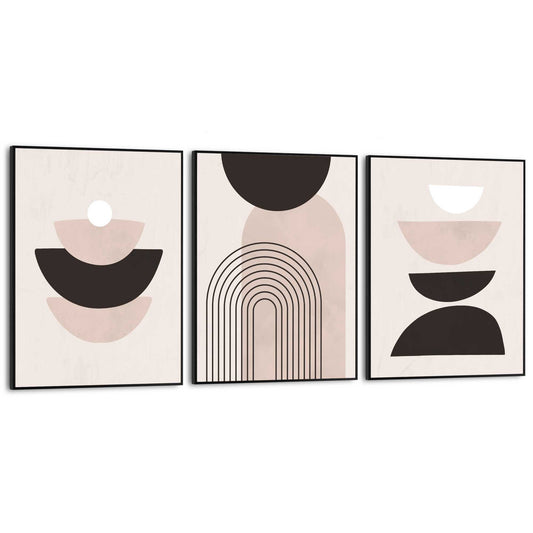 Framed in Black Abstract forms 40x30