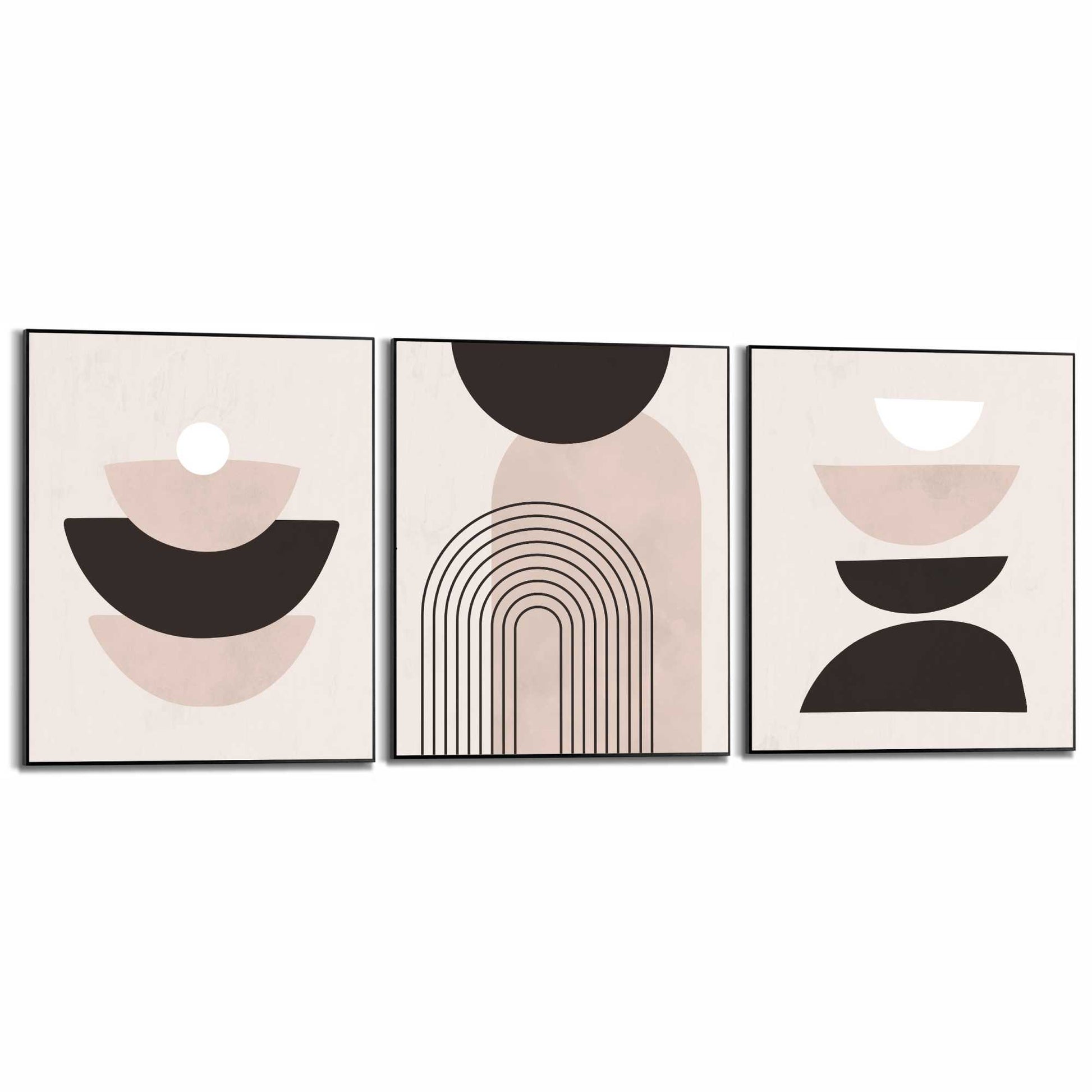 Framed in Black Abstract forms 50x40