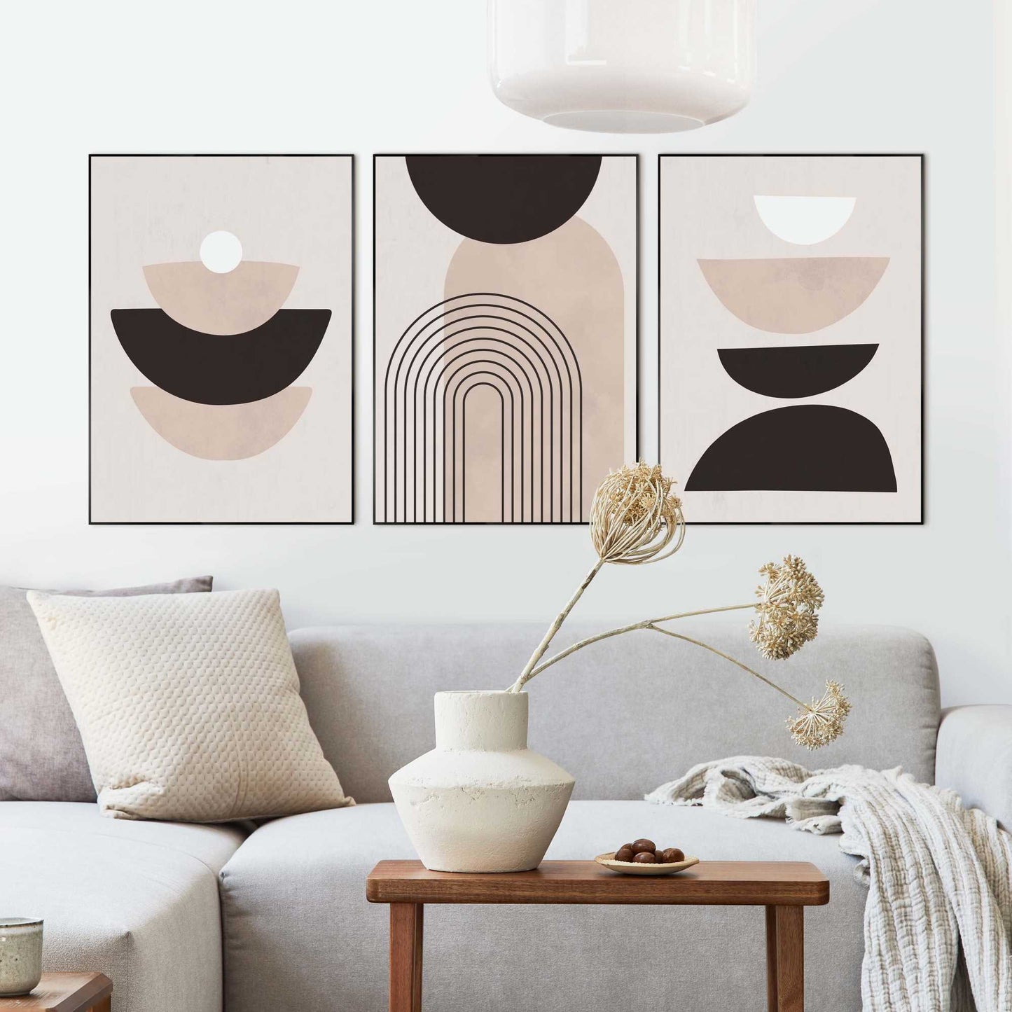 Framed in Black Abstract forms 70x50