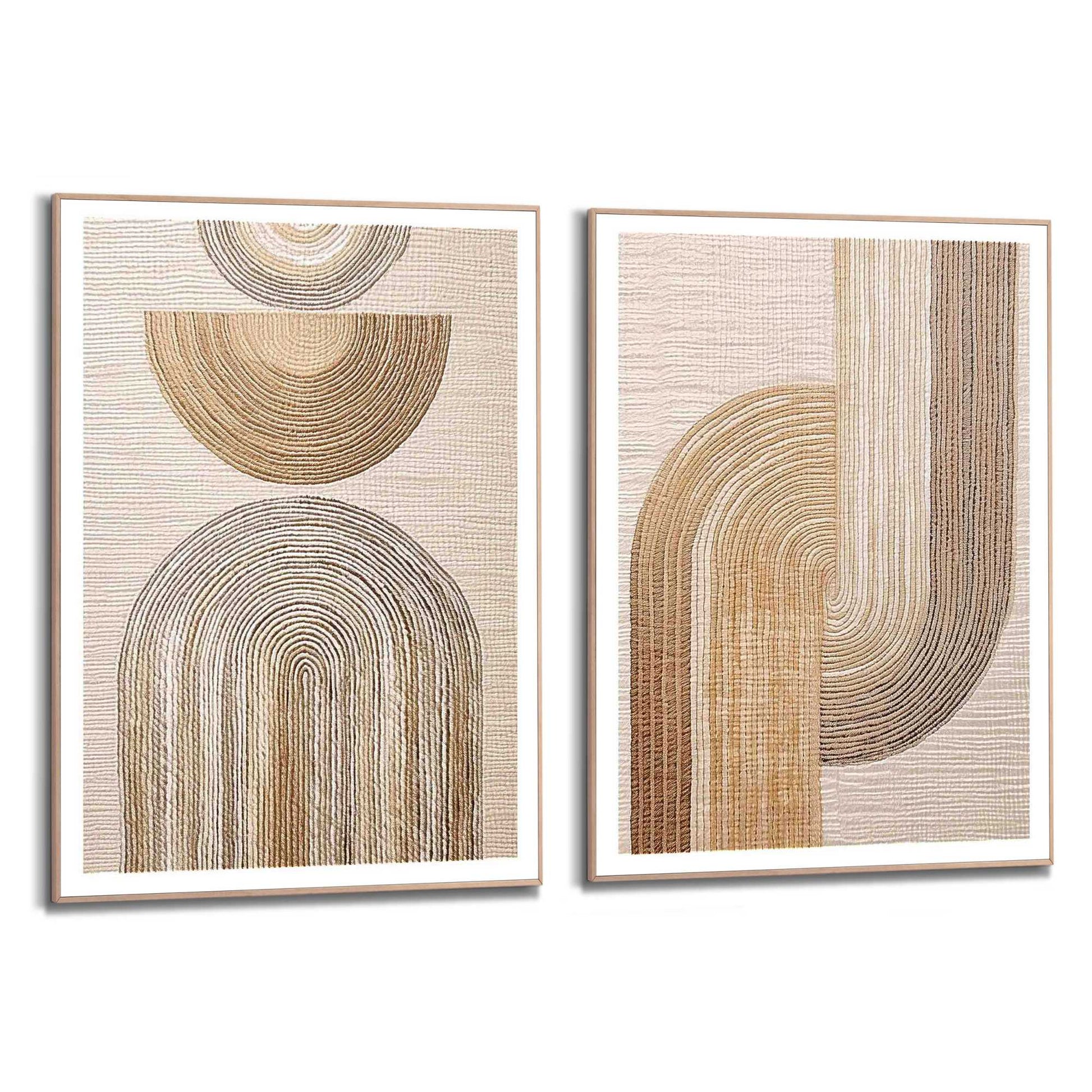Framed in Wood Vintage Forms 70x50