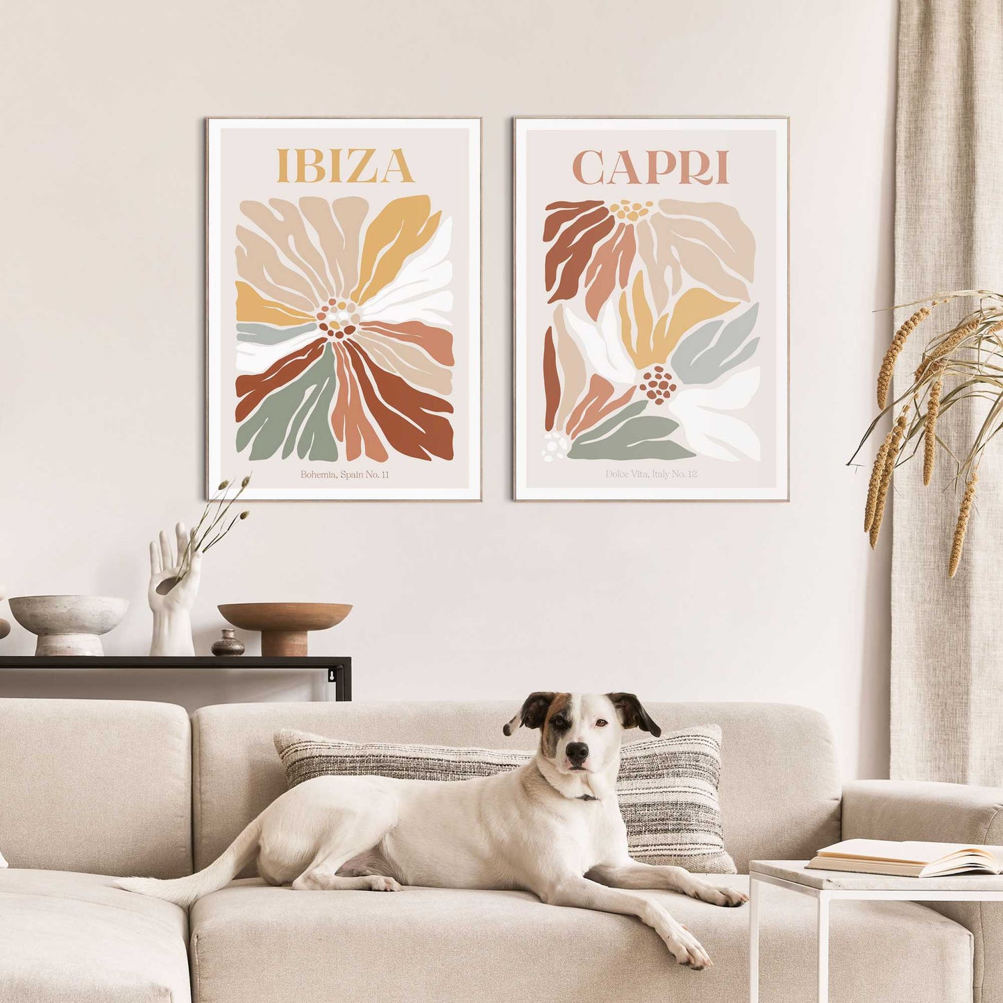 Framed in Wood Ibiza - Capri 70x50