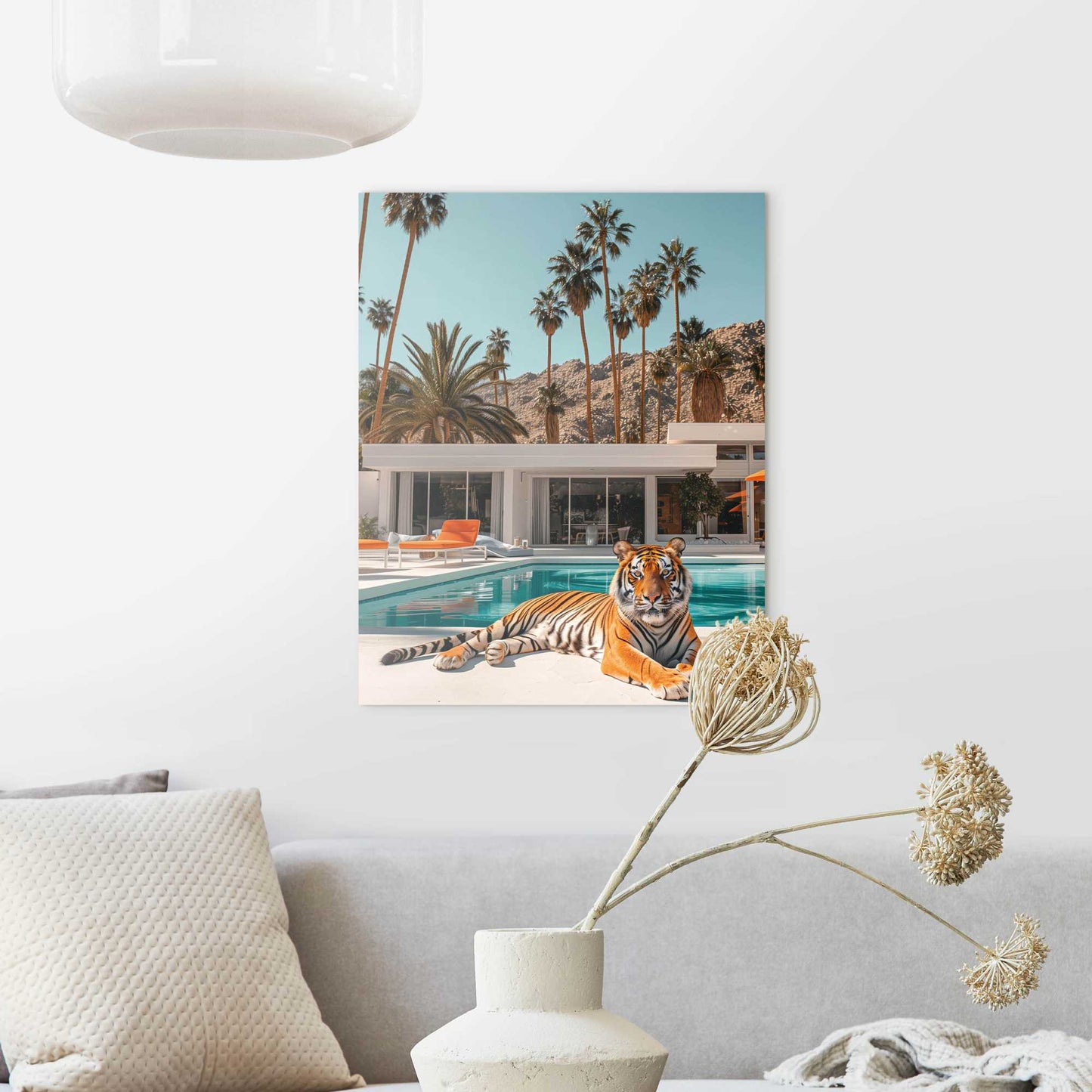 Glass Palm Spring Tiger 49x40