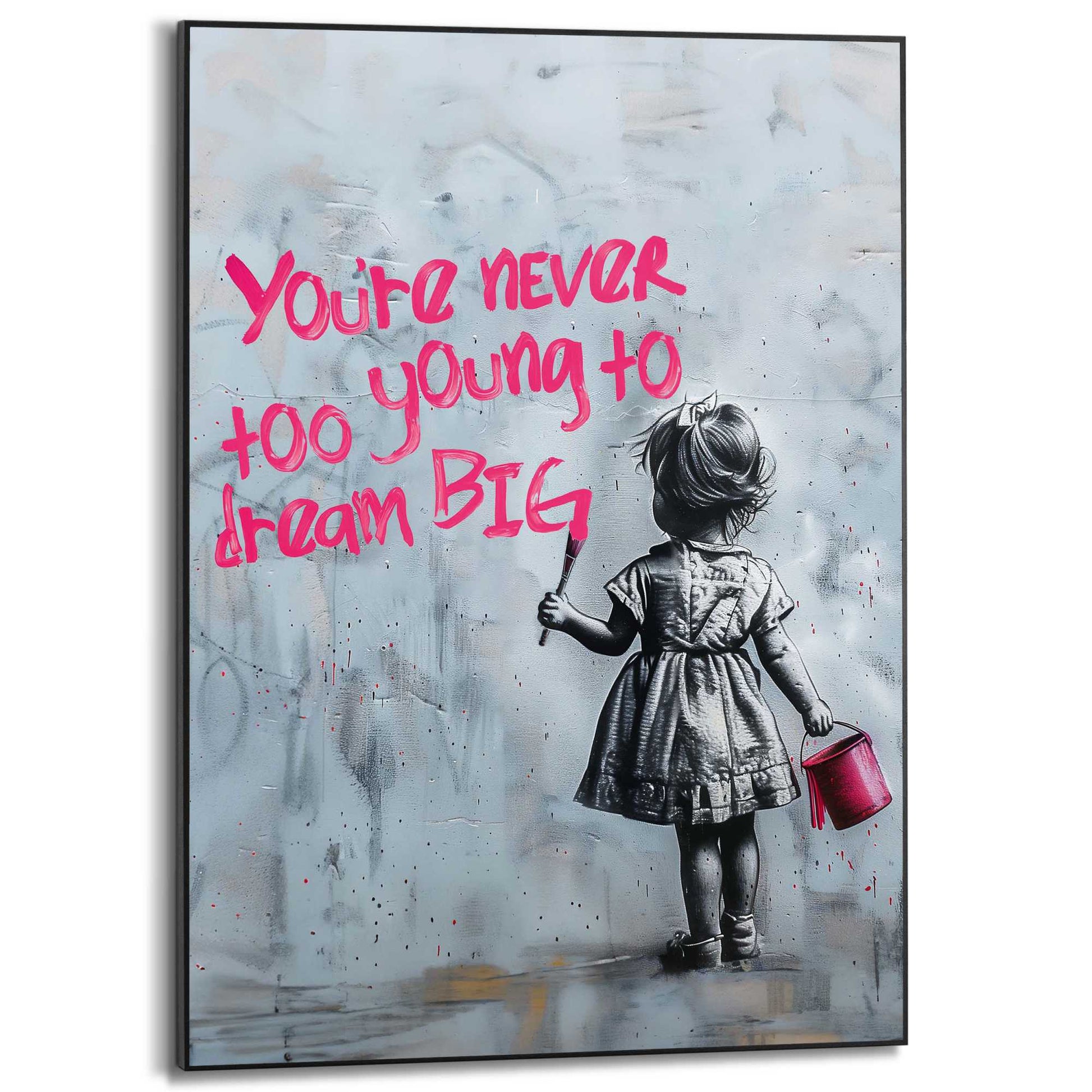 Framed in Black Never Too Young 70x50