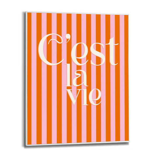 Framed in White Cést la vie 50x40