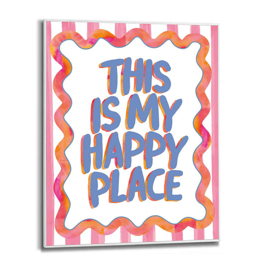 Framed in White This is my Happy Place 50x40