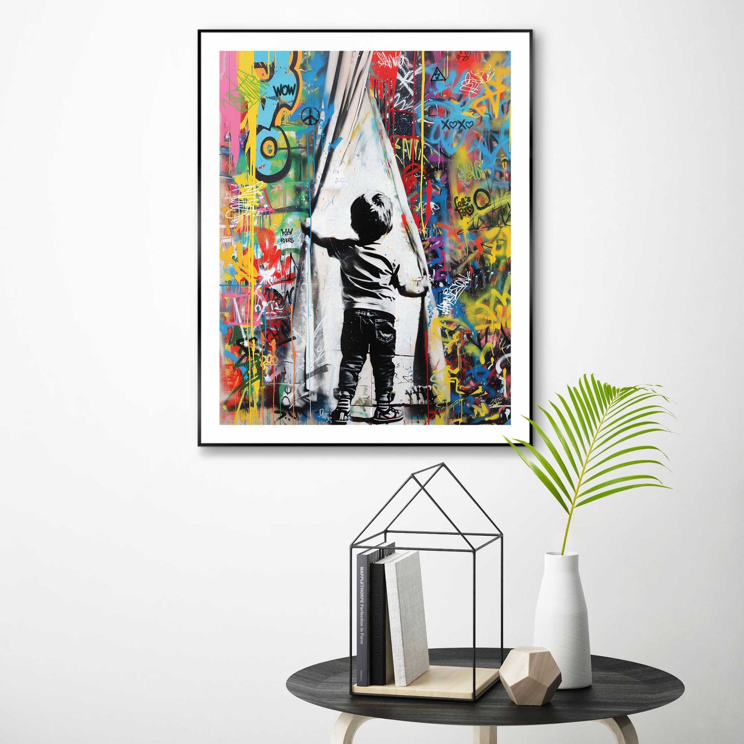 Framed in Black Curiosity 50x40