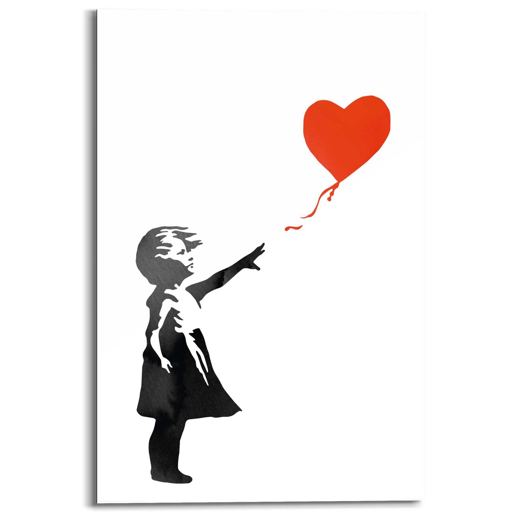 Painting Girl With Red Balloon 90x60