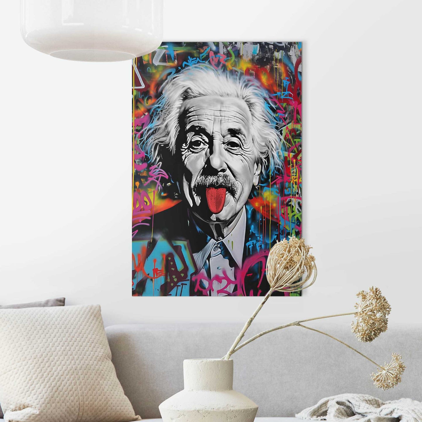 Painting Einstein Graffiti 90x60
