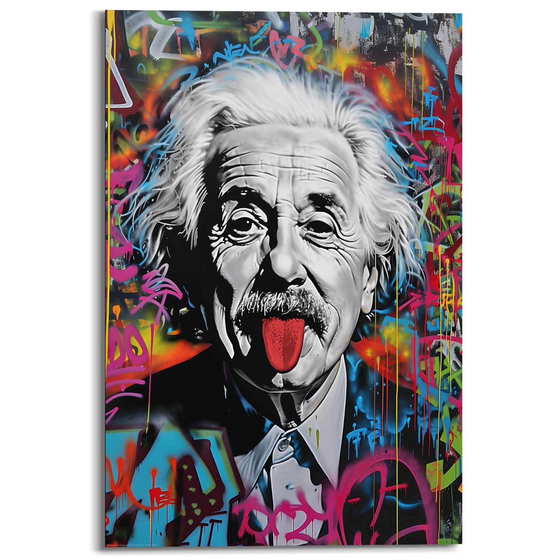 Painting Einstein Graffiti 90x60