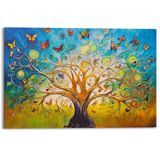 Painting Colourful Tree of Life 60x90