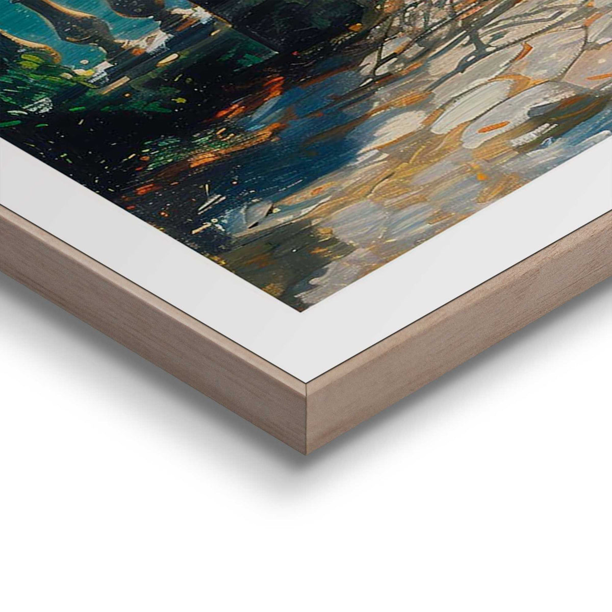 Framed in Wood Italian Terrace 70x50