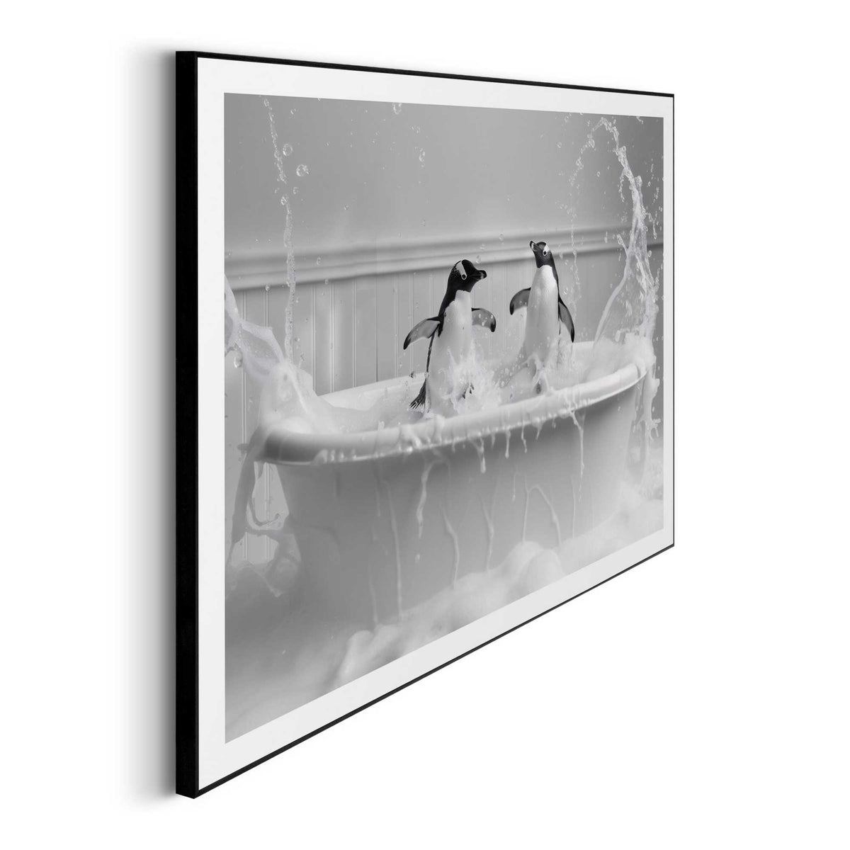 Framed in Black Splashing Fun 70x50