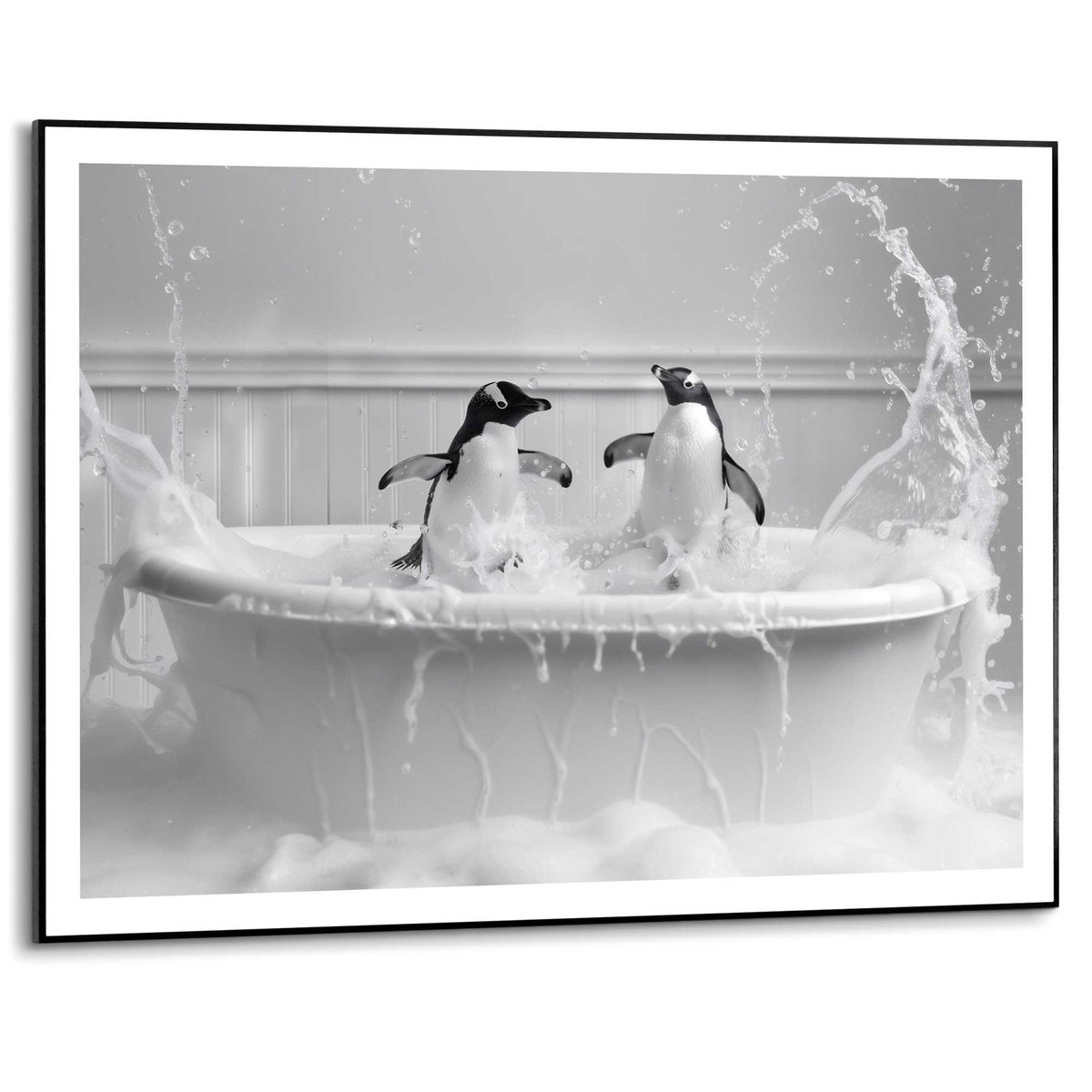 Framed in Black Splashing Fun 70x50