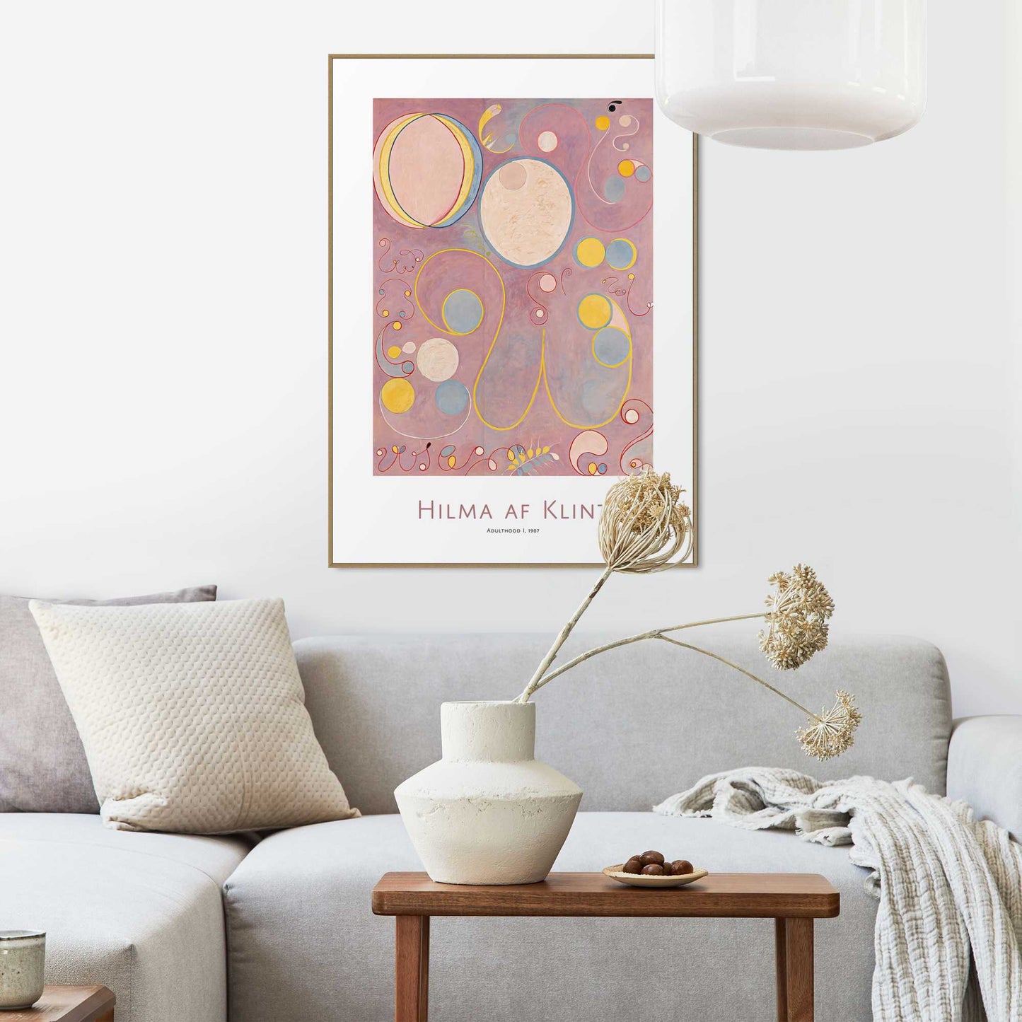 Framed in Wood Hilma Af Klint - adulthood I 70x50