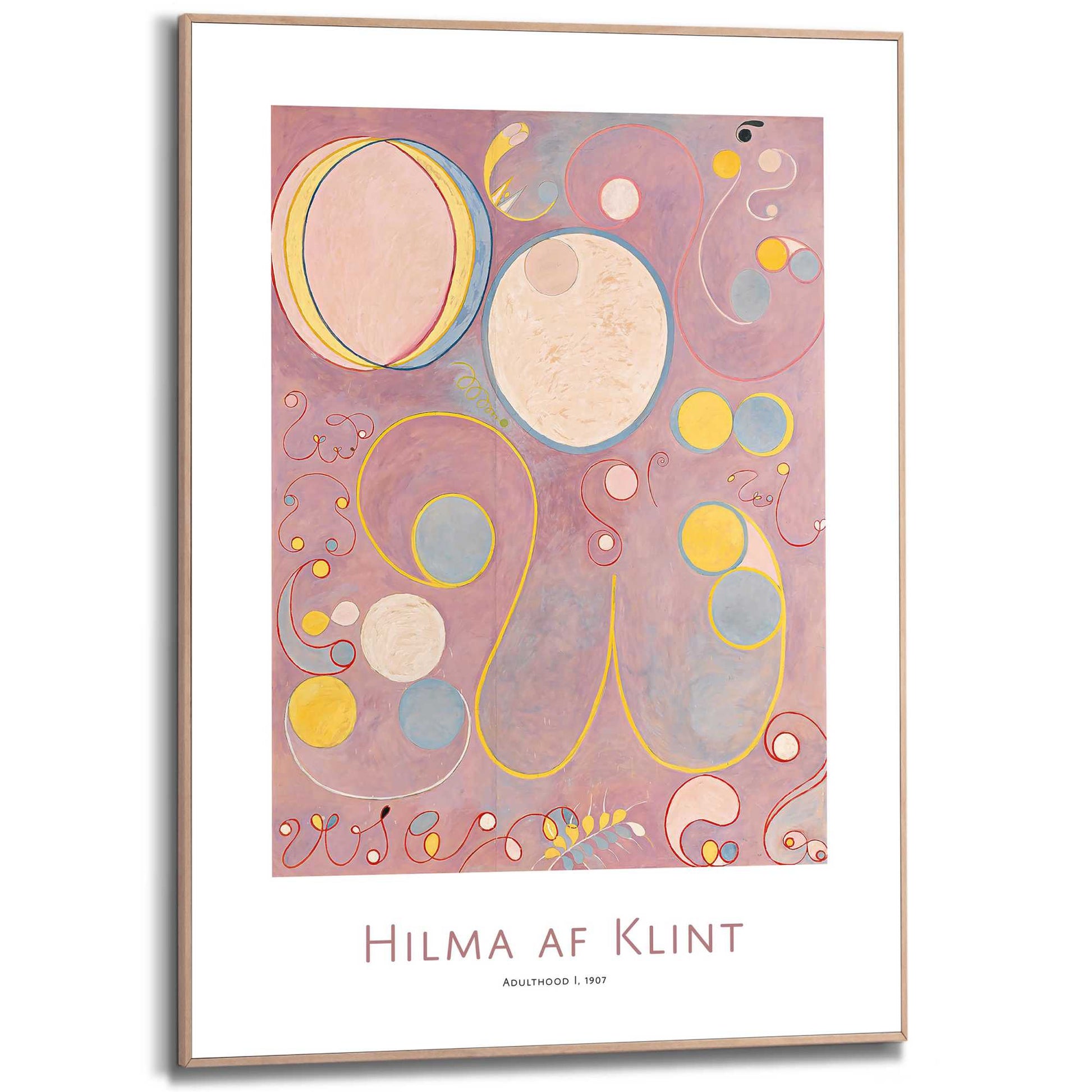 Framed in Wood Hilma Af Klint - adulthood I 70x50