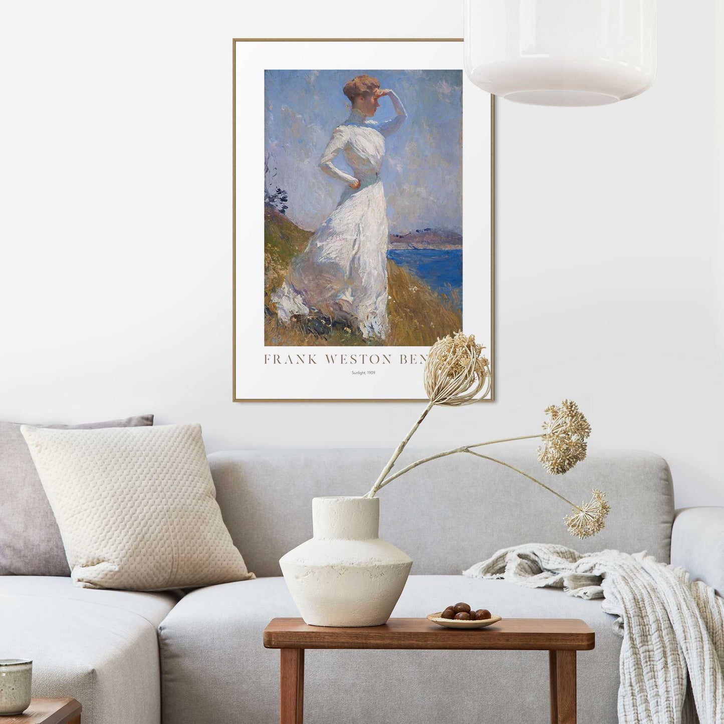 Framed in Wood Frank Weston Benson - Sunlight 70x50