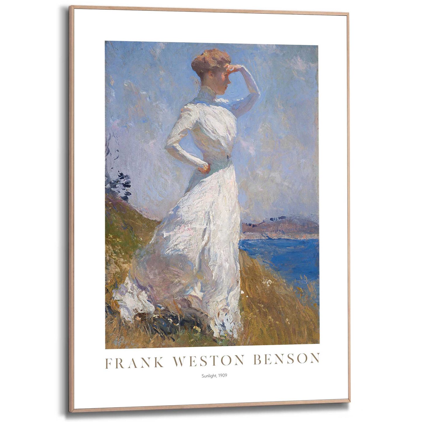 Framed in Wood Frank Weston Benson - Sunlight 70x50