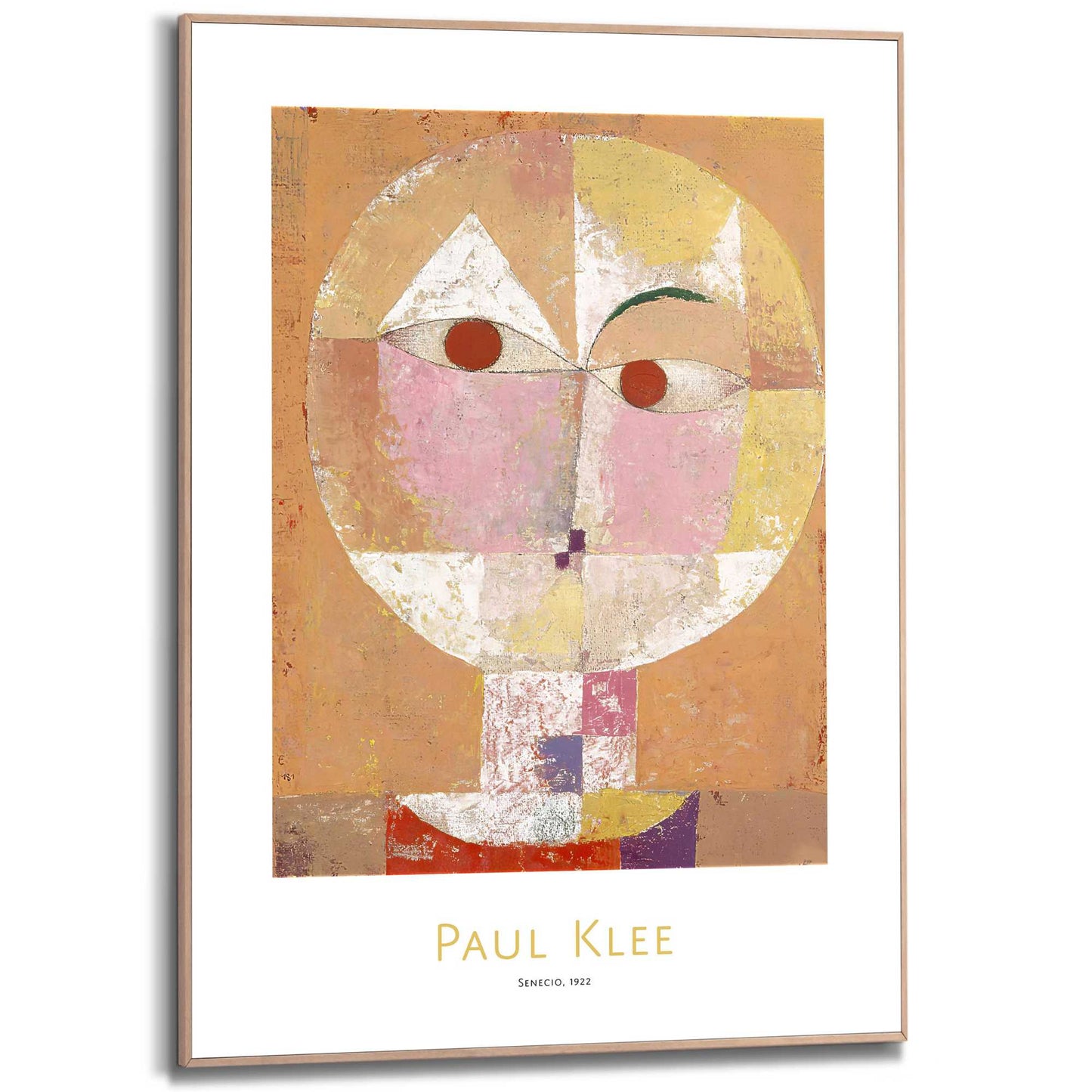 Framed in Wood Paul Klee - Senecio 70x50