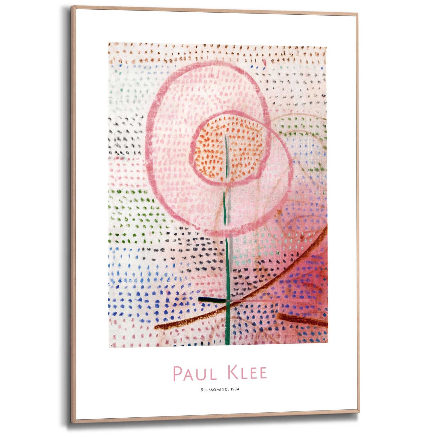Framed in Wood Paul Klee - Blossoming 70x50
