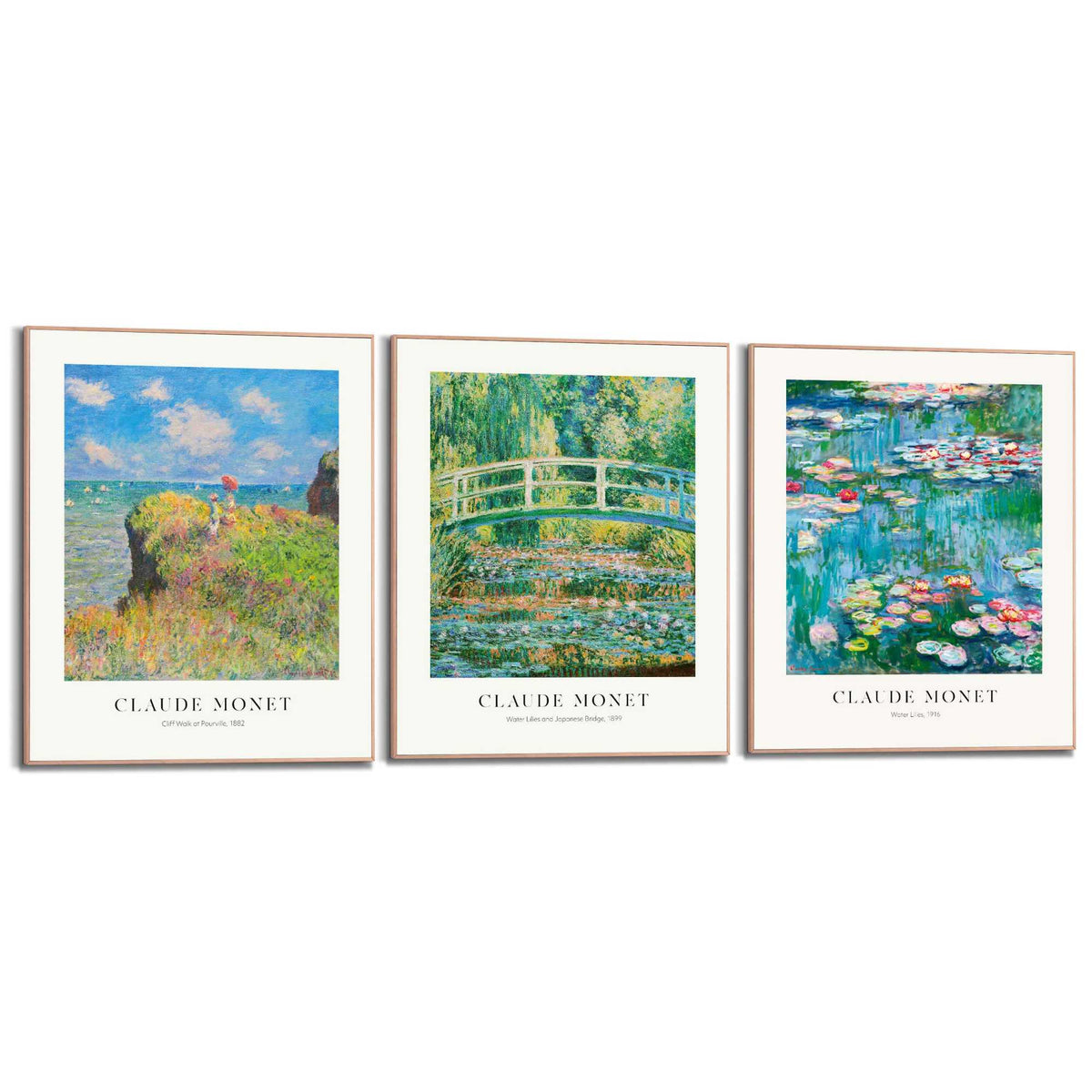 Framed Poster Monet Set 50x40