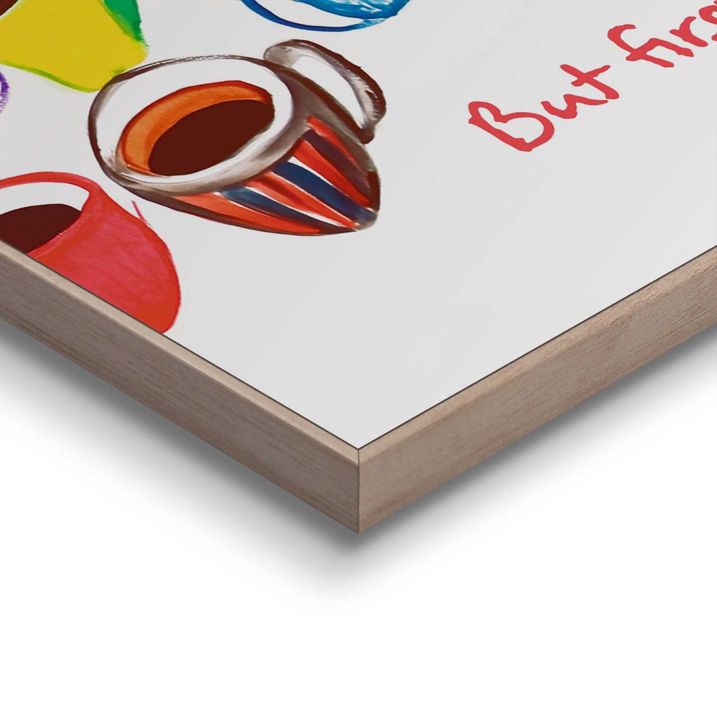 Framed Poster Coffee cups 50x40