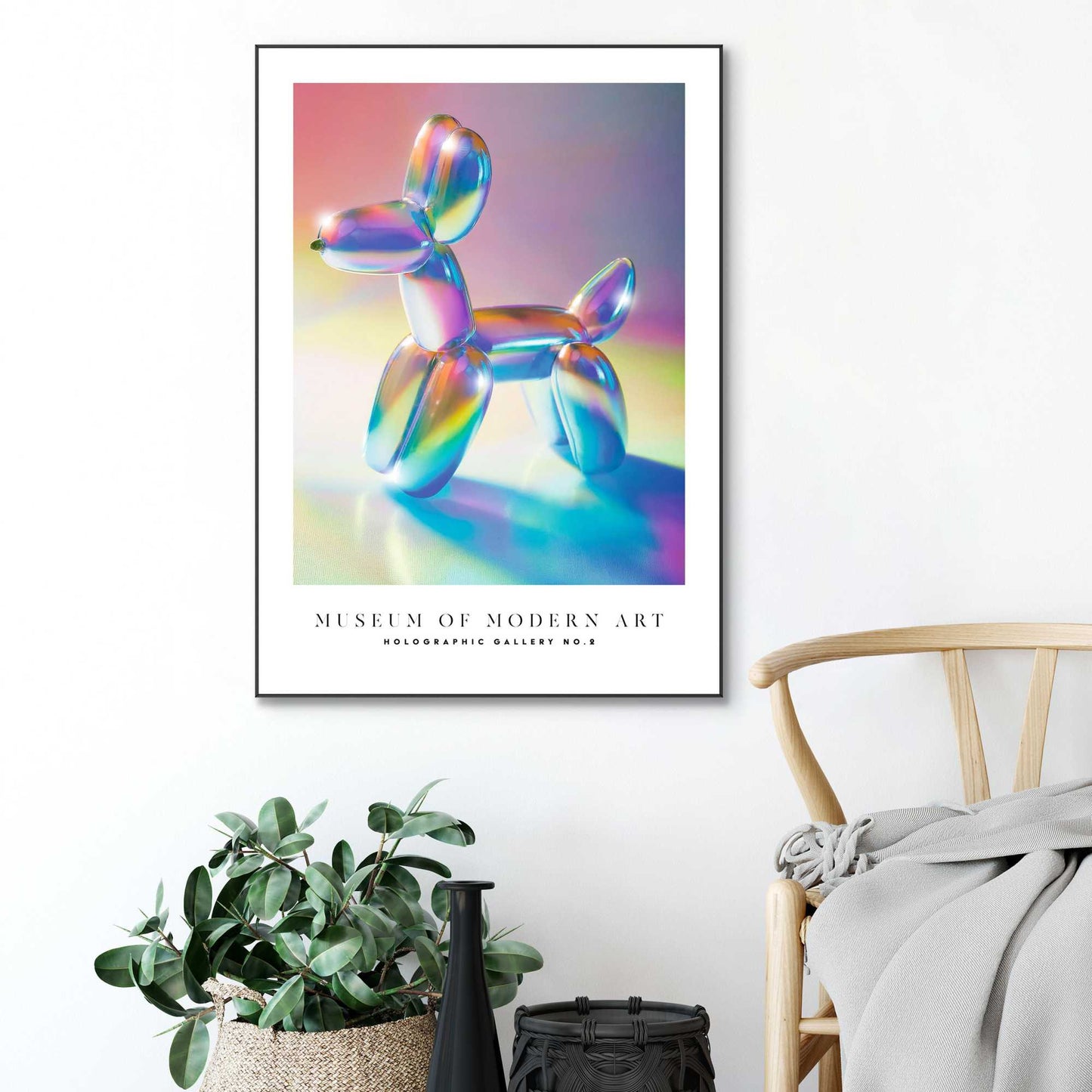 Framed Poster Holy Dog Frame 70x50