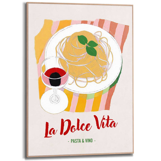 Framed Poster La Dolce Vita 70x50