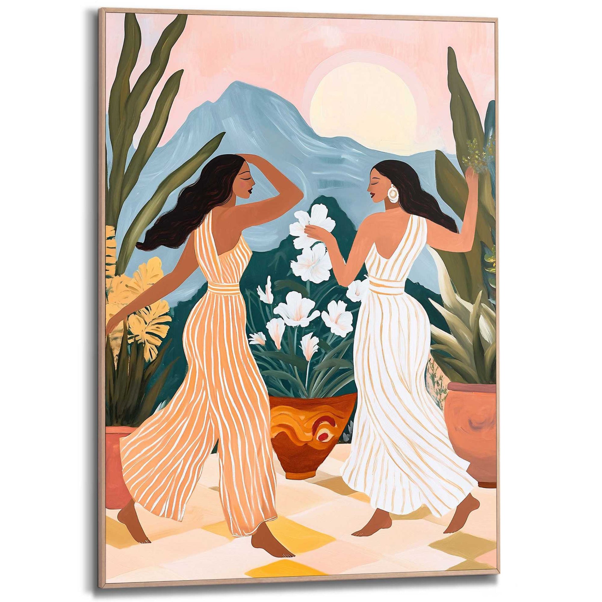 Framed Poster Dancing 70x50
