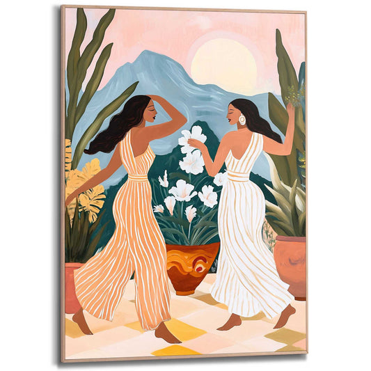 Framed Poster Dancing 70x50