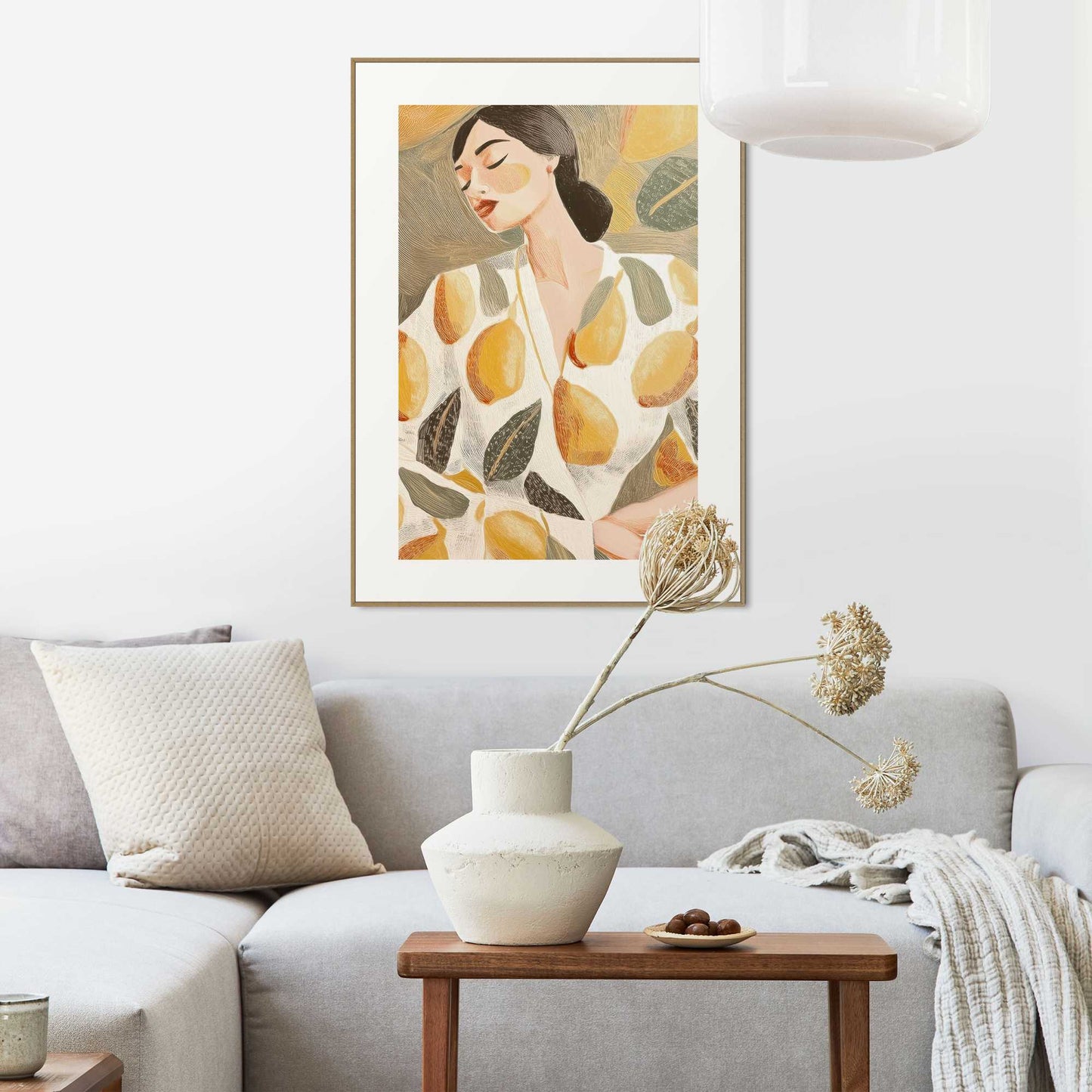 Framed Poster Lemon Lady 70x50