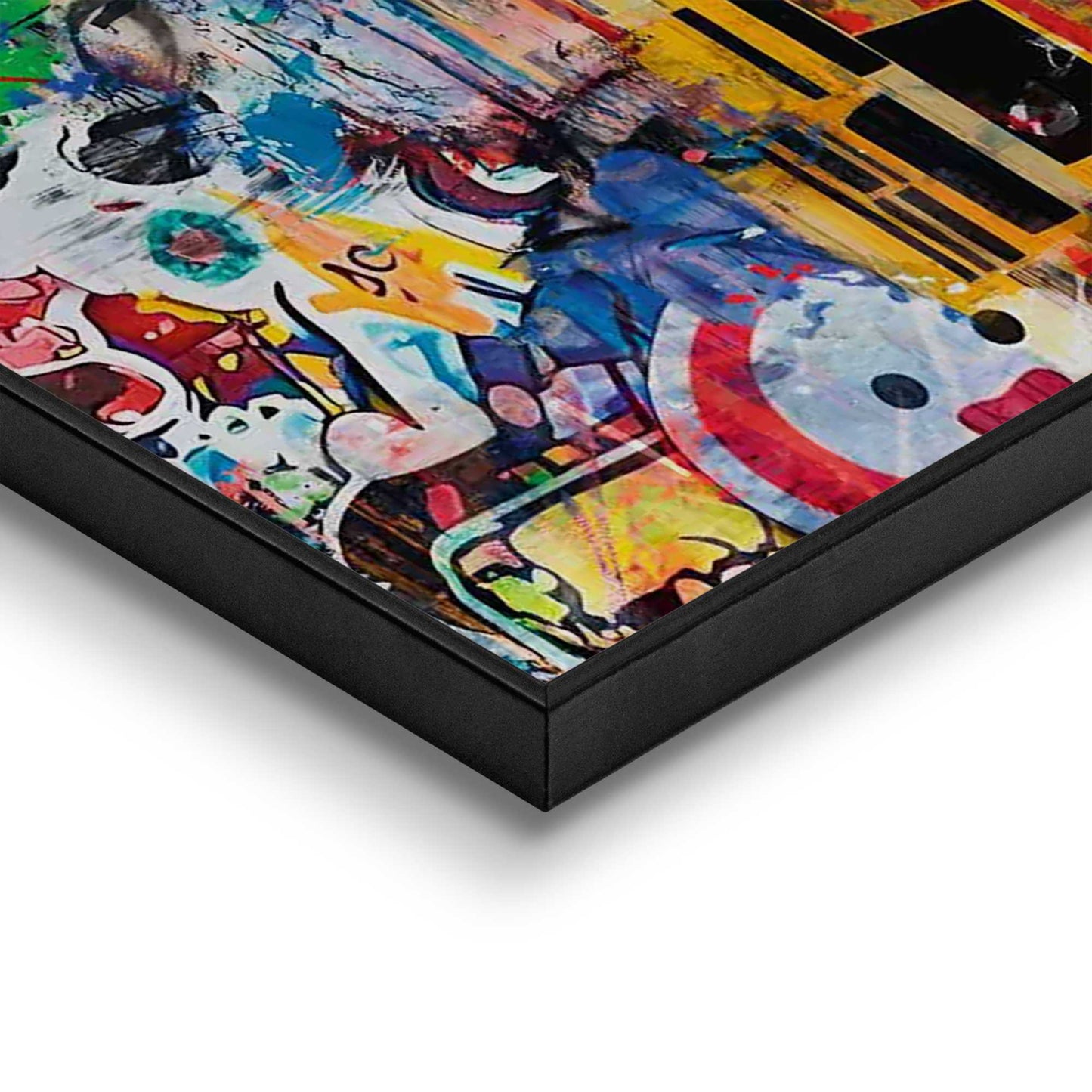 Framed Poster Graffiti Kiss 70x50